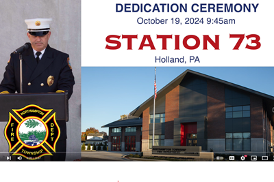 2024 Fire Department Dedication Ceremony and Ribbon Cutting Stations 3 & 73
