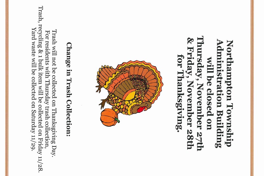 Thanksgiving Closure + Trash Schedule Shift—Plan Ahead!