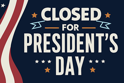 Administration Building Closed – Presidents Day