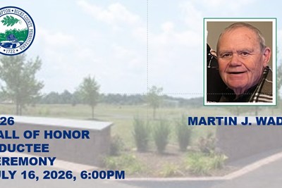2026 Wall of Honor Ceremony - Inductee Martin J. Wade