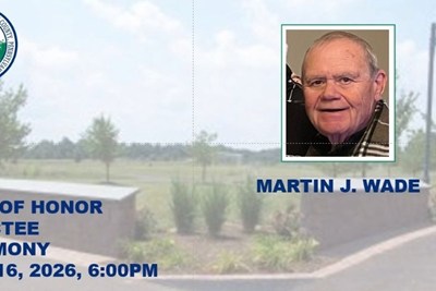 2026 Wall of Honor Ceremony - Inductee Martin J. Wade