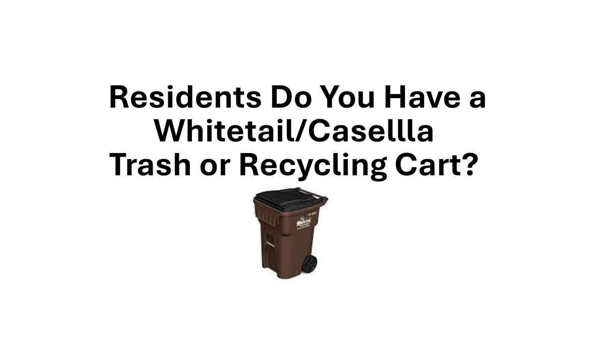 NOTICE TO RESIDENTS: TRASH & RECYCLING CART REPLACEMENT